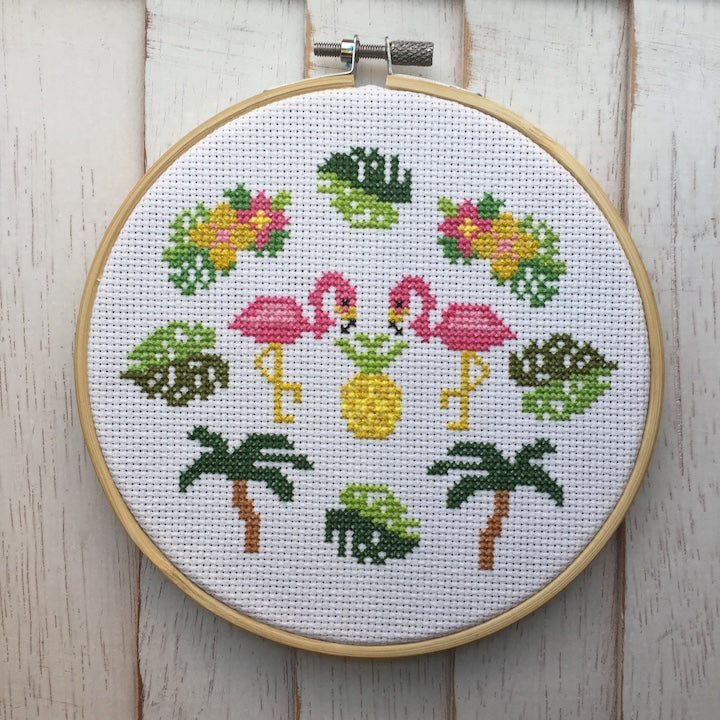 Tropical Counted Cross Stitch DIY KIT Intermediate