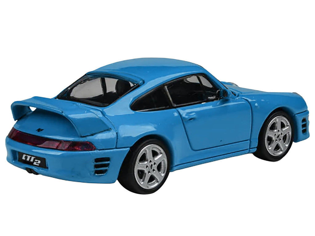 1995 RUF CTR2 Mexico Blue 1/64 Diecast Model Car by Paragon Models