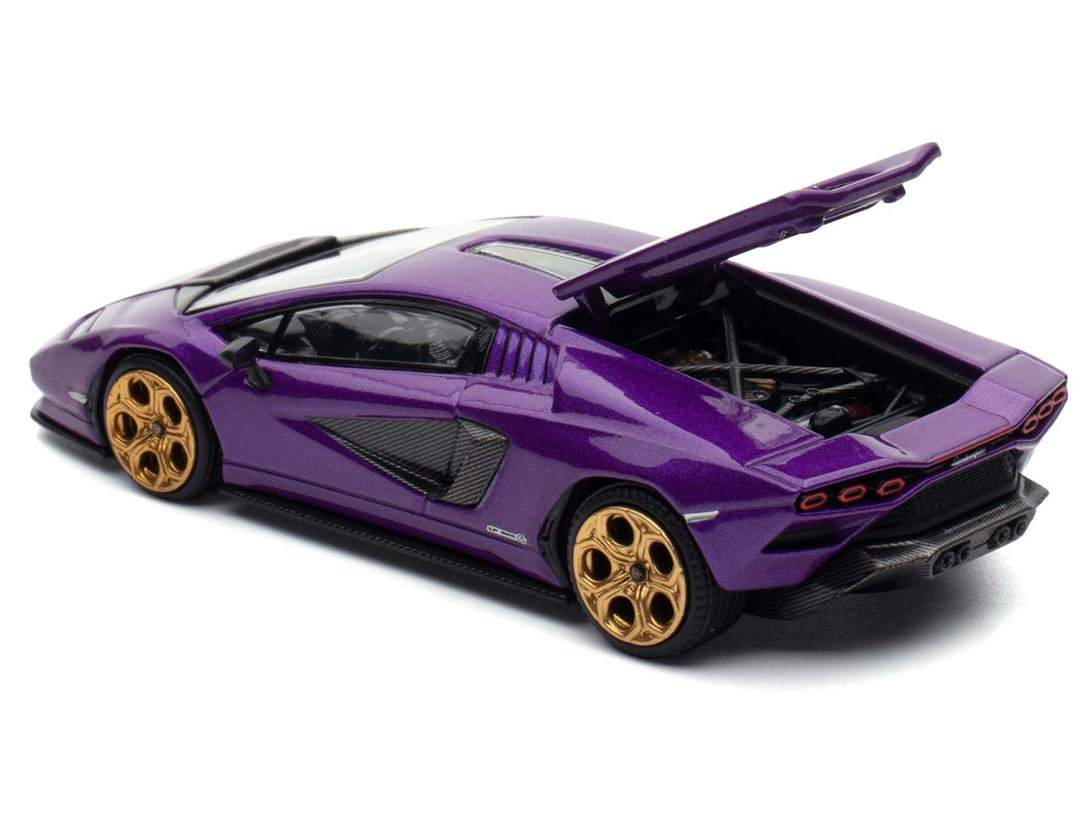 Lamborghini Countach LPI 800-4 Viola Pasifae Purple Metallic "Hong Kong Toycar Salon 2025" 1/64 Diecast Model Car by Pop Race