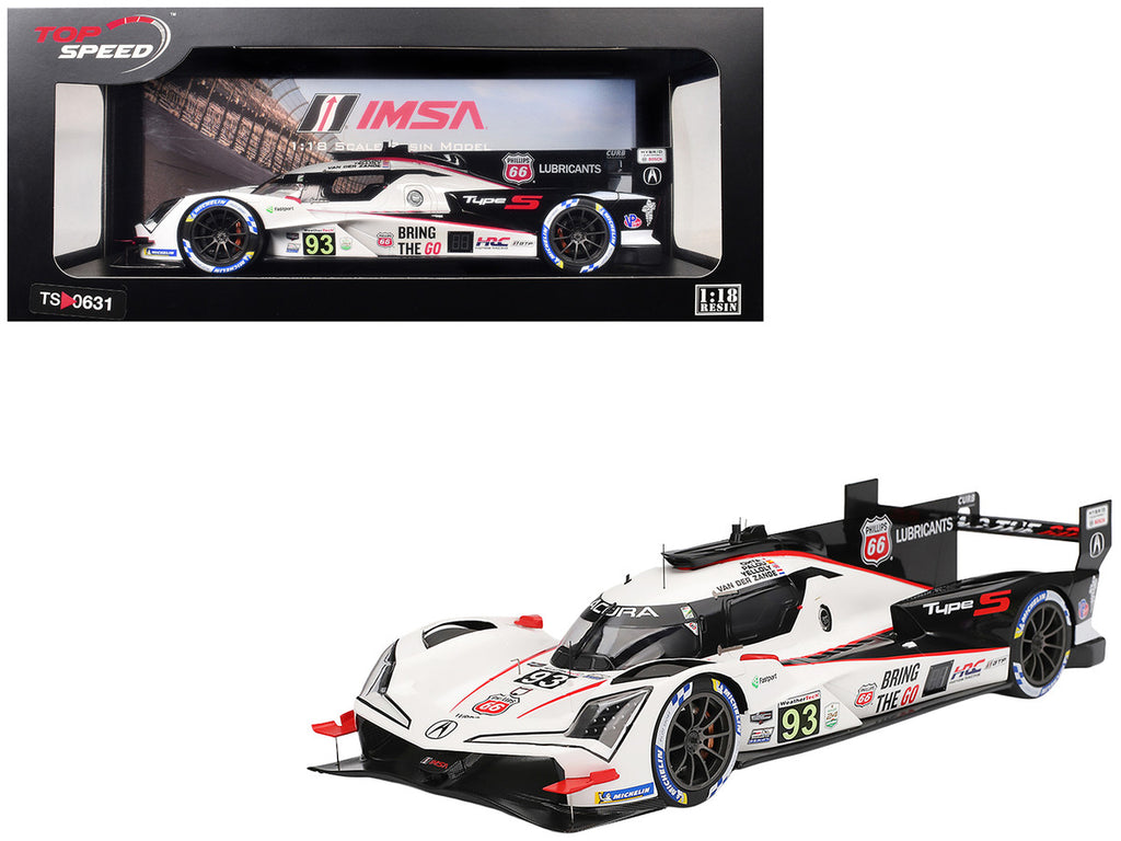 Acura ARX-06 GTP #93 Kakunoshin Ohta - Alex Palou - Renger van der Zande - Nick Yelloly "Acura Meyer Shank Racing with Curb-Agajanian" "24 Hours of Daytona" (2025) 1/18 Model Car by Top Speed